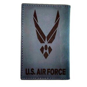 Vintage Old Style Card Holder Cash Wallet Crazy Horse Genuine Leather